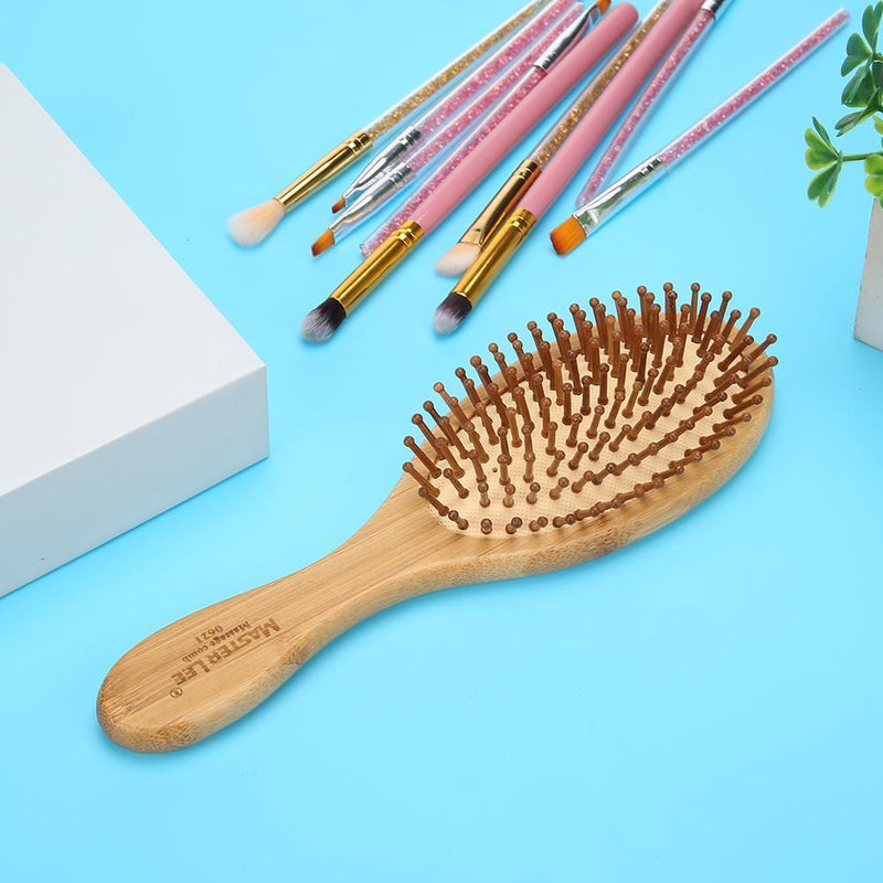 Wooden Bamboo Anti-static Hair Vent Brushes Care Air Cushion Massage Comb