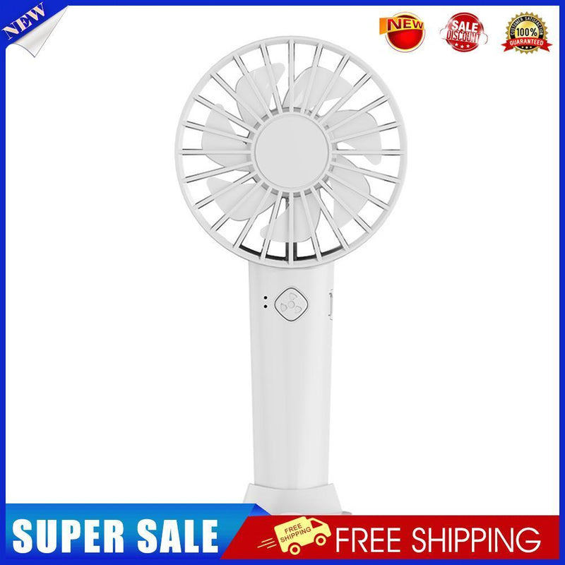 Mini Portable Fan Handheld USB Charging Air Cooling Powerful Fans (White)