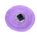 Waterproof LED Solar Cloth Chinese Lantern Festival Hanging Lamp (Purple) Newly