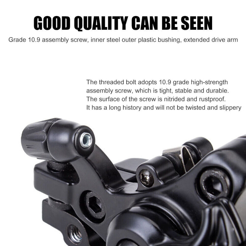 Bike Mechanic Disc Brake Caliper Brake Pad Rotors MTB Parts (Black Rear) Newly