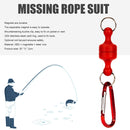 Magnetic Net Release Keeper with Lanyard Carabiners for Fly Fishing (Red)