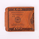 Fashion Men Retro PU Leather Printing Card Organizer Mini Bifold Wallet Clutches