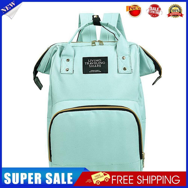 Mom Travel Rucksack Canvas Backpack Waterproof Portable Backpack (Green)