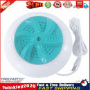 Mini Ultrasonic Turbo Washing Machine Removes Dirt Travel Washer (Cyan) Newly