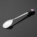 Stainless Steel Spoon with Long Handle Coffee Milk Scoops Tableware Tool(5)