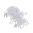 Snowvirtuos Cartoon Boy Metal Cutting Tools Stencil DIY Scrapbook Paper Cart