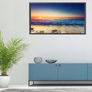 Beach Sunset Oil Paint By Numbers Kits Canvas DIY Wall Picture Home Decoration