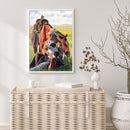 Full Cross Stitch Western Knight Kit Cotton 3 Beaches Stamped Artwork Home Decor