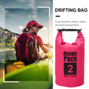 Waterproof Dry Bag Pack Sack Swimming Kayaking River Trekking (2L Pink) Newly