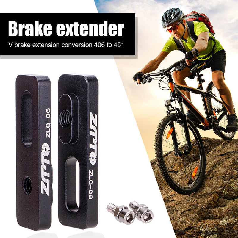 Folding Bicycle V Brake Caliper Extender 406 to 451 Conversion Seat (Black)