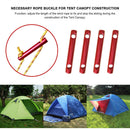 Awning Rope Fastener Adjuster Wind Rope Buckle Runner Tent Stopper (4pcs) Newly