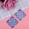 5D DIY Diamond Painting Earrings Double-sided Square Drop Earrings (RZ010) Newly