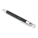 Multi-function Ballpoint Pen Phone Bracket Screwdriver Level Ruler (Black) Newly