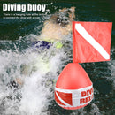 PVC Floating Buoy with Dive Flag Scuba Diving Flag Surface Marker Buoy Sign