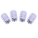 20pcs Aluminum Alloy Car Wheel Tire Valve Air Caps Stem Covers (Black)