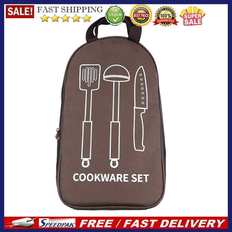 Outdoor Camping Cookware Storage Container Bags BBQ Travel Hiking Picnic Pouch