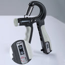 R-Shape Spring Hand Gripper Fitness Countable Hand Strength Grip (Gray) Newly