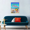 5D Kit Rhinestone Pictures DIY Sunny Beach Full Round Drill Art Diamond Paint