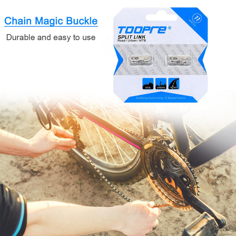 TOOPRE 2 Pairs Bicycle Chain Link Connector Joints MTB Bike Quick Master Li