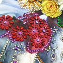 5D DIY Flower Special Shaped Diamond Painting Cross Stitch Kits Bedroom Wall Art