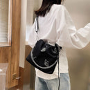 Casual Nylon Crossbody Shoulder Bag Women Butterfly Drawstring Messenger Handbag