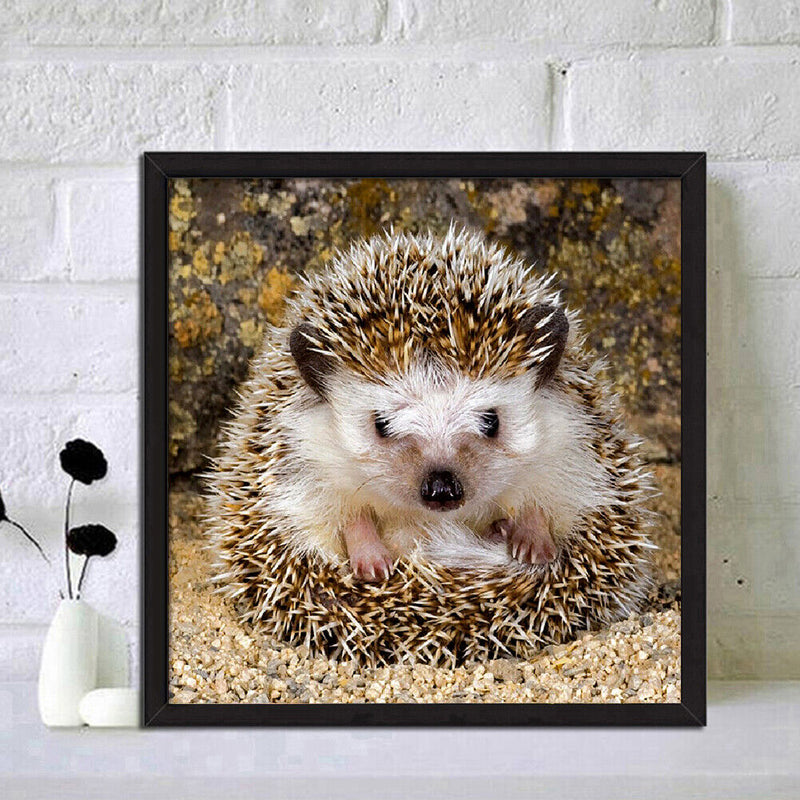5D DIY Full Round Drill Diamond Painting Hedgehog Color Handmade Needlework Sets