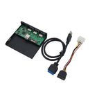 5 Port Front Panel TYPE-C 2 USB 3.0 3.5 inch Floppy Bay Adapter for PC
