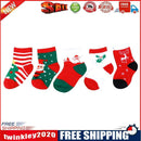 5 Pairs Snowflake Deer Printed Cotton Socks Baby Socks Christmas Gift(M)