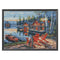 Full Embroidery DIY Canvas Stamped 11CT Art Cross Stitch Seaside House Kit #F