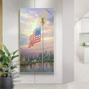 Diamond Painting Full Round Drill American Flag Rhinestone Modern Handmade Cr