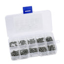 250x 4-20 Size Wood Screw M2 Cross Round Head Self Tapping Screws Assortment Kit