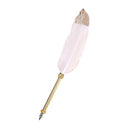 Retro White Feather Dip Pen Business Signature Pens w/Gift Box Stationery Newly