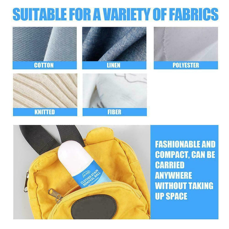 Stain Remover Roller-ball Cleaner Portable Clothes Decontamination Instant