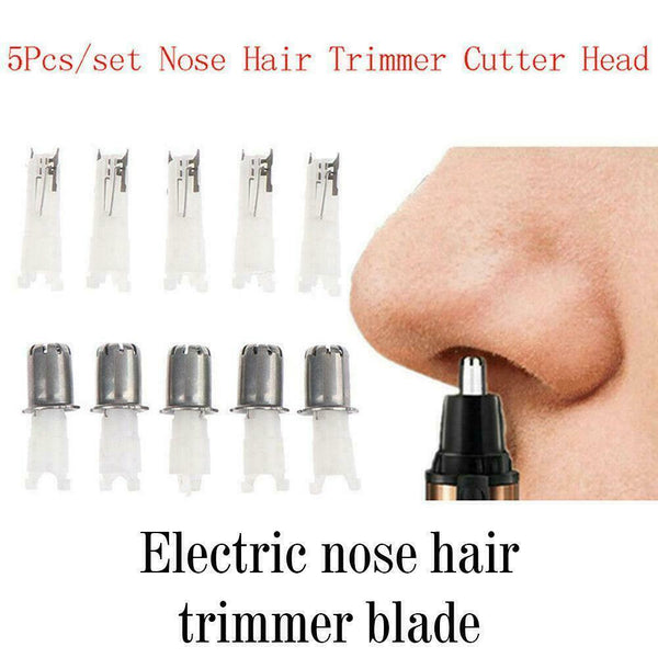 5 X Replaceable Washable Blades Electric Nose Hair Head WELL. Trimmer Beard V3J6