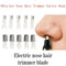 5 X Replaceable Washable Blades Electric Nose Hair Head WELL. Trimmer Beard V3J6