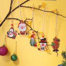 Double-sided Christmas Diamond Painting Crystal Pendant for Trees Window Xmas