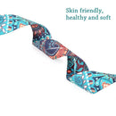 Adjustable Pilates Colored Printed D-Ring Belts Fitness Exercise Yoga Strap