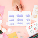 Blessing Series Metal Cutting Dies Paper Card Transparent Seal Stamp Album Craft