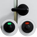 Nylon Plastic Partition Public Toilet Door Lock Handle Black Indicator Lock
