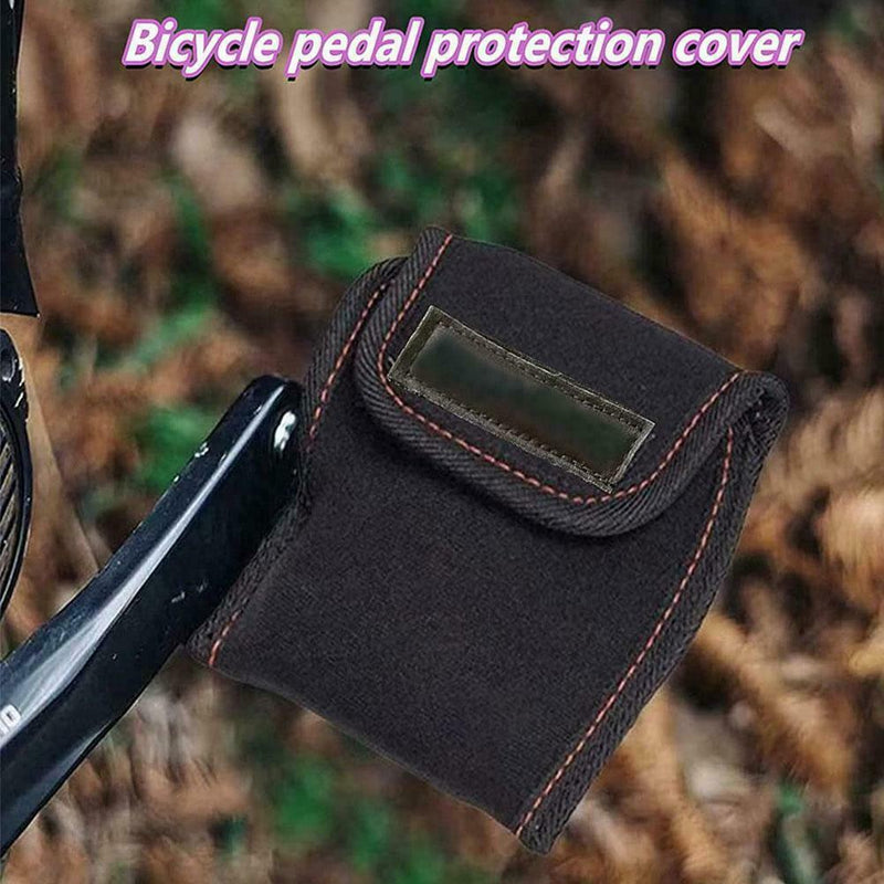 Black Bicycle Pedal Covers Cycling MTB Oxford Cloth S3 H7 Riding A4B0