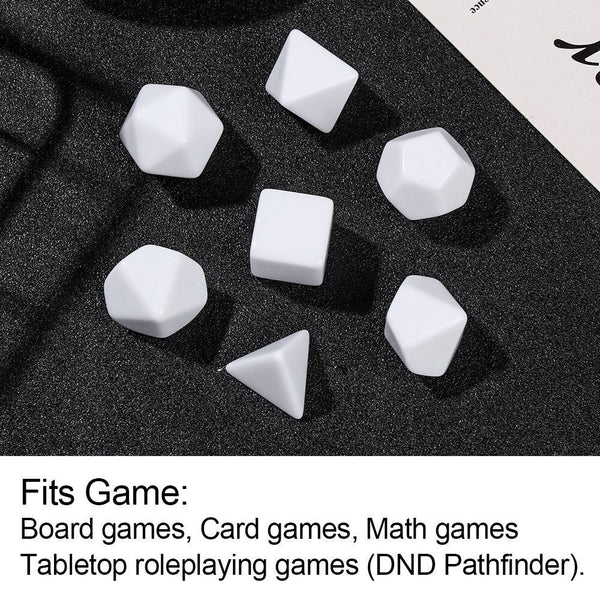 Entertainment Tool Game Accessory Dices Set Gaming Drinking Dice Blank Dice