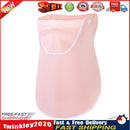 Ice Silk Hanging Ear Face Neck Scarf UV Protection Gaiter Bandana (Pink) Newly