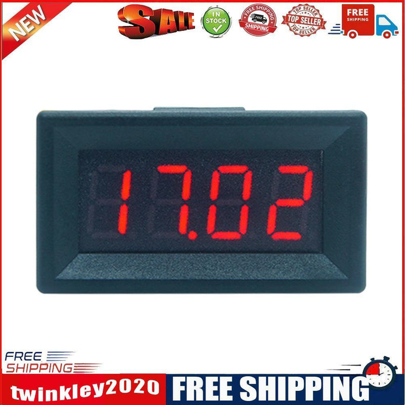 Mini LED Display 4 Bits 0-100V Voltmeter Panel Volt Voltage Meter (0.36inch