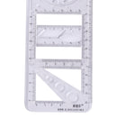 Geometric Ruler Students Rotatable Mathematical Ellipse Circle Drafting Tools