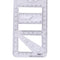 Geometric Ruler Students Rotatable Mathematical Ellipse Circle Drafting Tools