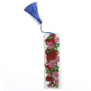 DIY Special Shape Diamond Painting Leather Rose Bookmark Tassel Embroidery Newly
