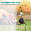 Outdoor Light Holder Stand Pole Camping Lamp Fixing Pole Detachable Light Hook
