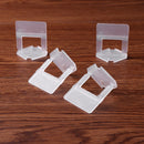 100pcs Plastic Ceramic Leveling System Wedges Clips Flooring Tools (1.5mm)