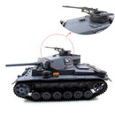 For Mato 1/16 RC tank German Panzer III boasting Metal Machine Gun Upgrade