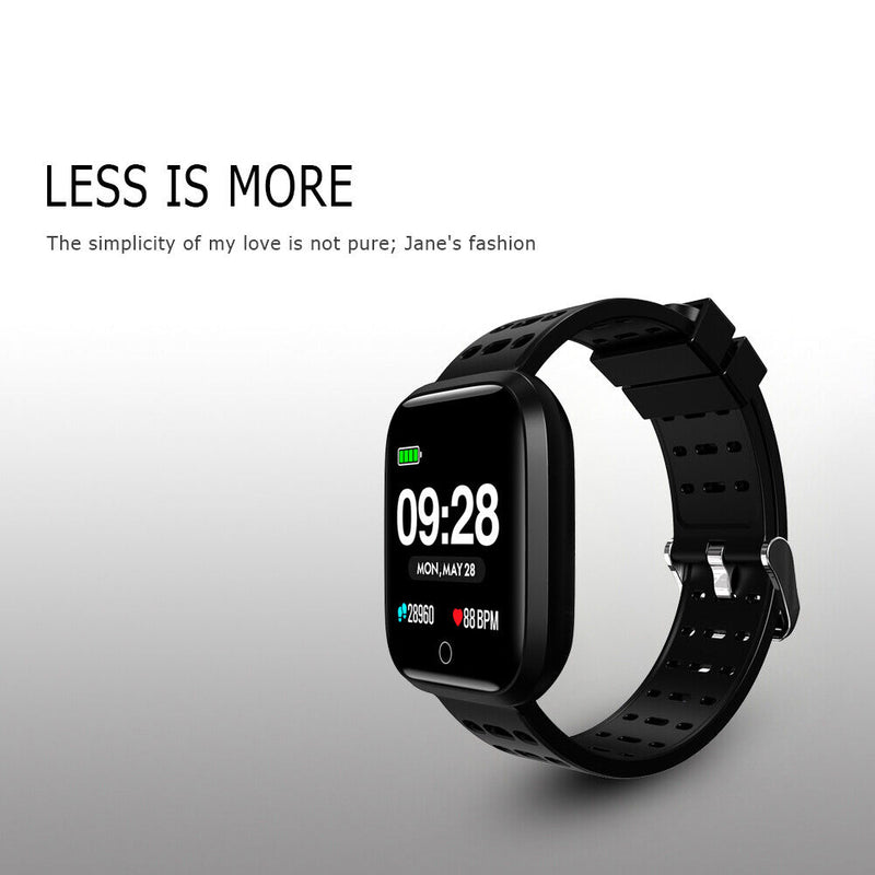 Elephone W3 1.33 Inch TFT Screen Heart Rate Monitor Smart Watch (Black)-231